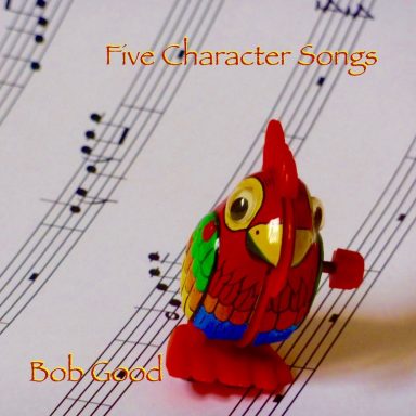toy parrot on music score