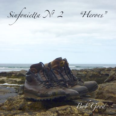 Walking boots on a rugged coast