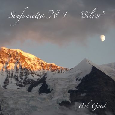 The Silberhorn with the moon rising